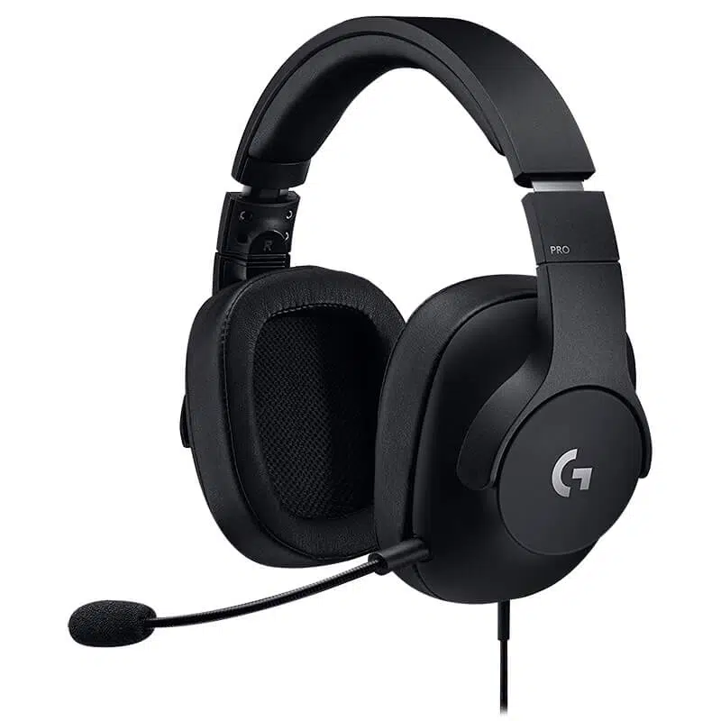 logitech-g-pro-gaming-headset-01-logitech-pakistan.jpg Logitech G PRO Gaming Headset with adjustable microphone and soft ear cushions in black color.